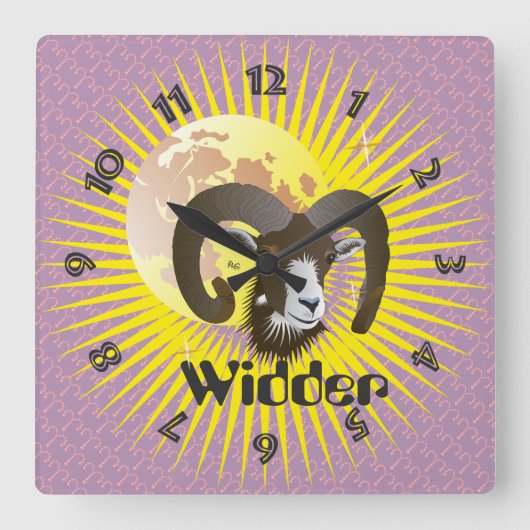 Horloge Carrée 21 mars au 20 avril (Recto)