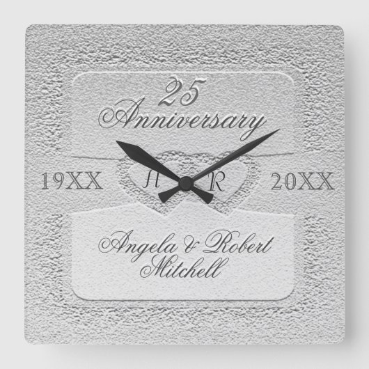 Horloge Carrée 25e Anniversary monogram (Recto)