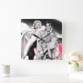 Horloge Carrée 2 Pour la route (Maison)