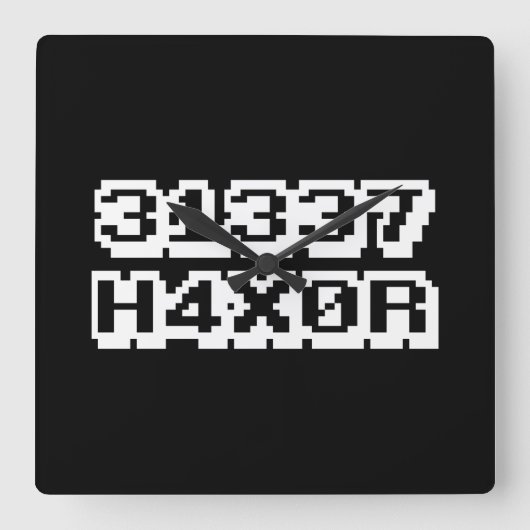 HORLOGE CARRÉE 31337 H4X0R (Recto)