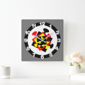 Horloge Carrée 4 Pièces de scie (Maison)