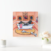 Horloge Carrée 5 minutes de plus (Maison)