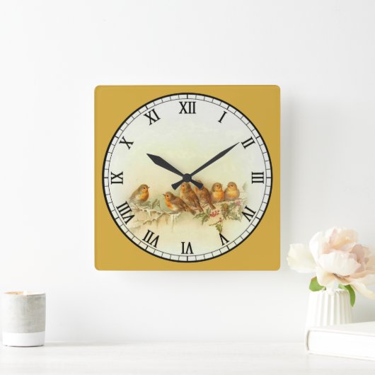 Horloge Carrée 6 Cute (Maison)