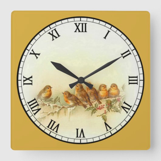 Horloge Carrée 6 Cute (Recto)