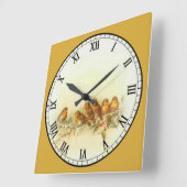 Horloge Carrée 6 Cute (Angle)