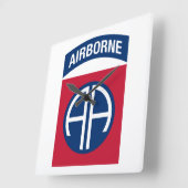 Horloge Carrée 82e division aéroportée Insignia (Angle)