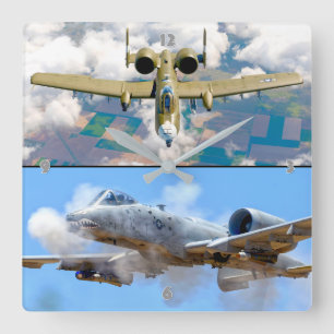 HORLOGE CARRÉE A-10C THUNDERBOLT II