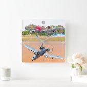 HORLOGE CARRÉE A-10C THUNDERBOLT II (Maison)