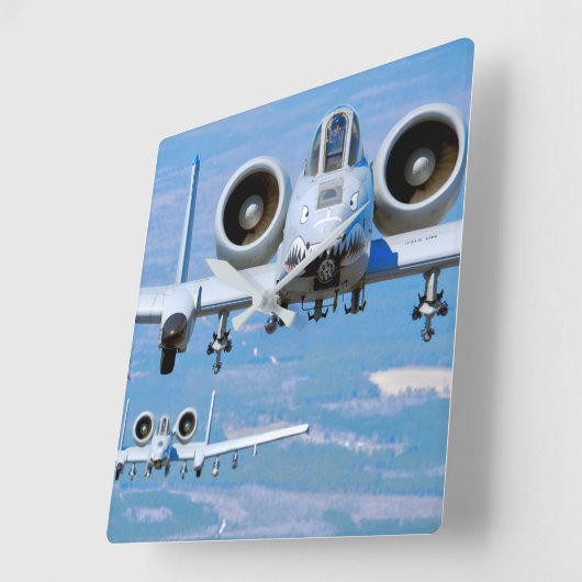 HORLOGE CARRÉE A-10C THUNDERBOLT II (Angle)