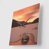 Horloge Carrée A Frozen | Ruthven (Angle)