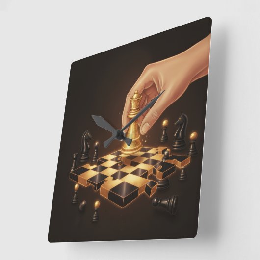 Horloge Carrée A Geometria do Poder (Angle)