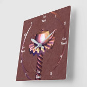 Horloge Carrée À la réflexion (Angle)