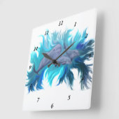 Horloge Carrée À l'école Dolphin (Angle)