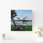 Horloge Carrée A place To Relax Wall (Maison)