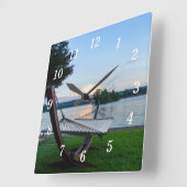 Horloge Carrée A place To Relax Wall (Angle)