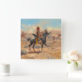 Horloge Carrée A travers l'Alkali, 1904 par Charles Marion Russel (Maison)