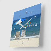 Horloge Carrée Aaah.retirement (Angle)