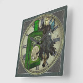 Horloge Carrée Absinthe Fairy - La Fée Verte - La Fée Verte (Angle)