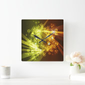 Horloge Carrée Abstract art 8 Clock (Maison)
