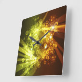 Horloge Carrée Abstract art 8 Clock (Angle)