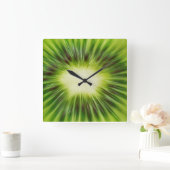 Horloge Carrée Abstract kiwi (Maison)