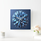 Horloge Carrée abstract pyramides ball (Maison)