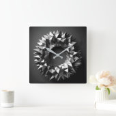 Horloge Carrée abstract ring with irregular pyramides (Maison)