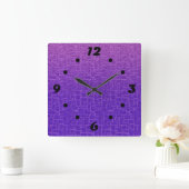 Horloge Carrée Abstract stone texture bricks decor ornamental pur (Maison)