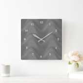 Horloge Carrée Abstract Wavy Striped Pattern 8 (Maison)