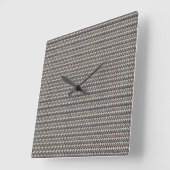 Horloge Carrée Abstract Zigzag Texture Pattern Design 1311 (Angle)