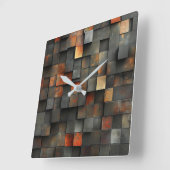 Horloge Carrée Abstrait (Angle)