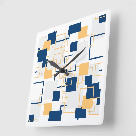 Horloge Carrée Abstrait (Angle)