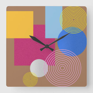 Horloge Carrée Abstrait