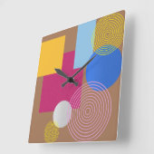 Horloge Carrée Abstrait (Angle)
