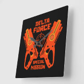 Horloge Carrée Accessoires de combat pour armes à jouets pour enf (Angle)