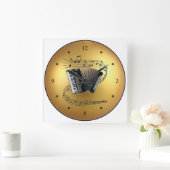 Horloge Carrée Accordéon us (Maison)