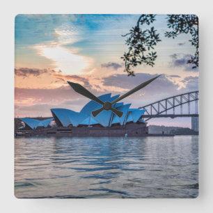 Horloge Carrée Acrylic Wall Clock