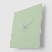 Horloge Carrée Acrylic Wall Clock, Tea Green (Angle)