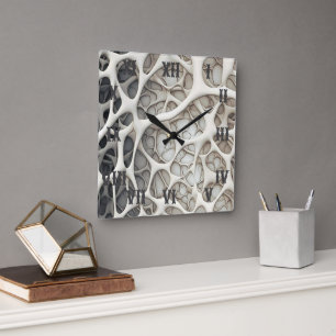 Horloge Carrée Acrylique