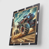 Horloge Carrée Action excitante Hors-route Monster Truck Adventur (Angle)