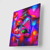 Horloge Carrée Acusticophobie 2 (Angle)