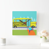 Horloge Carrée Adaptable à l'horloge de l'autobus scolaire (Maison)