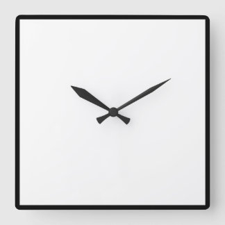 Horloge Carrée Add Your Image and/or message