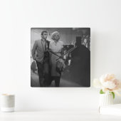 Horloge Carrée Adieu (Maison)