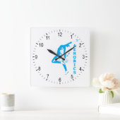 Horloge Carrée Aérobic (Maison)