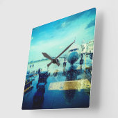 Horloge Carrée Aéroport de Rain (Angle)