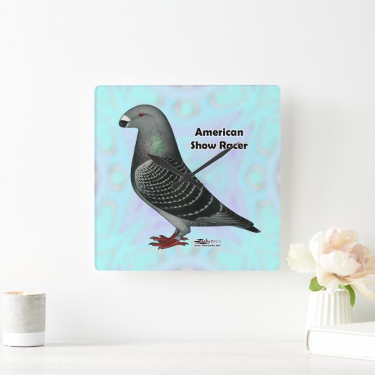 Horloge Carrée Afficher l'ASR racer (Maison)