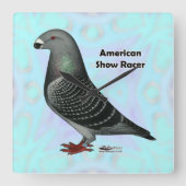 Horloge Carrée Afficher l'ASR racer (Recto)