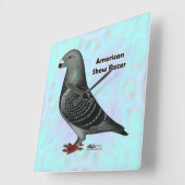 Horloge Carrée Afficher l'ASR racer (Angle)