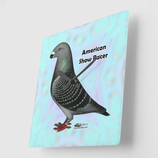 Horloge Carrée Afficher l'ASR racer (Angle)